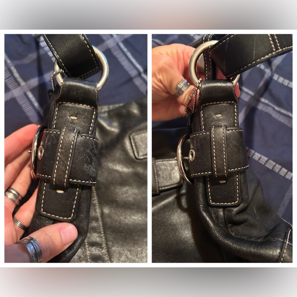 2005 Tru Vtg Coach Leather Soho Slim Duffle Crossbody REHABBED (See Photos) - Picture 13 of 15